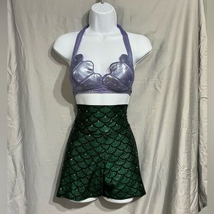 Custom Hot Pants Mermaid Costume Size M/L